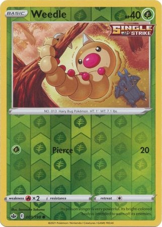 Weedle - 1/198 - Common Reverse Holo