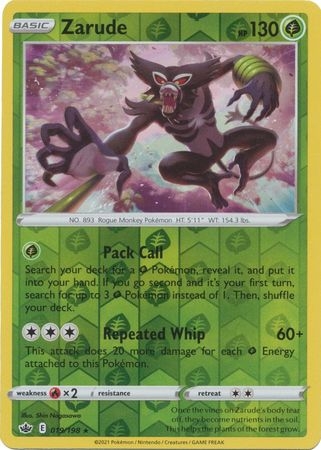 Zarude - 19/198 - Holo Rare Reverse Holo