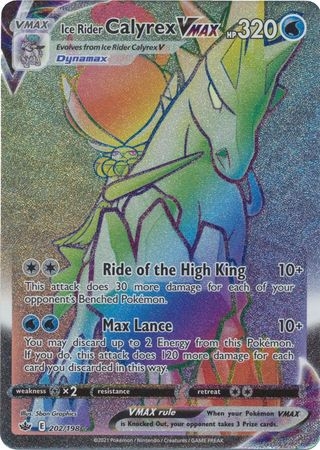 Ice Rider Calyrex VMAX - 202/198 - Hyper Rare