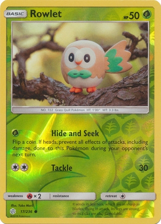 Rowlet - 17/236 - Common Reverse Holo