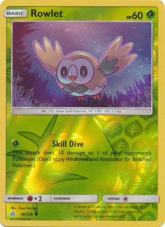 Rowlet - 18/236 - Common Reverse Holo