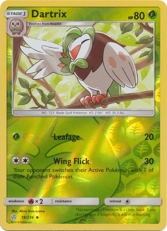 Dartrix - 19/236 - Uncommon Reverse Holo