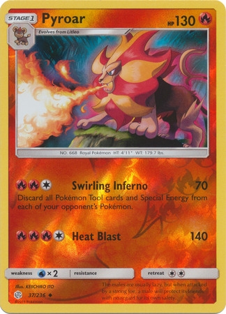 Pyroar - 37/236 - Uncommon Reverse Holo