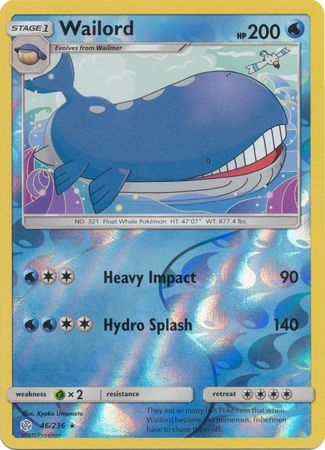 Wailord - 46/236 - Rare Reverse Holo