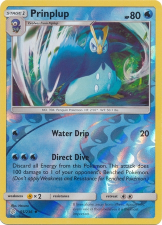 Prinplup - 55/236 - Uncommon Reverse Holo