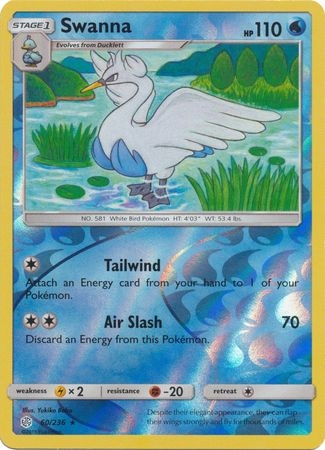 Swanna - 60/236 - Rare Reverse Holo