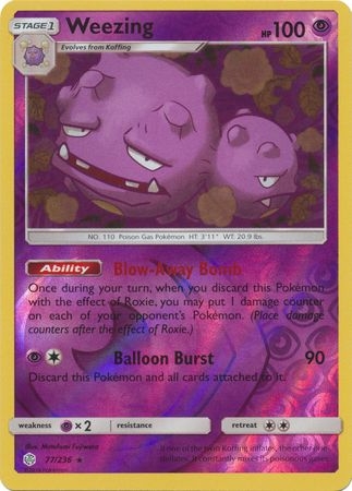 Weezing - 77/236 - Rare Reverse Holo