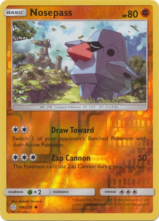 Nosepass - 106/236 - Common Reverse Holo