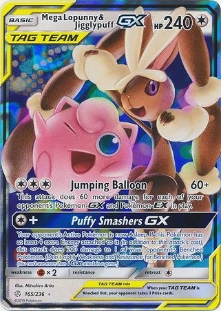 Mega Lopunny & Jigglypuff GX - 165/236 - Ultra Rare