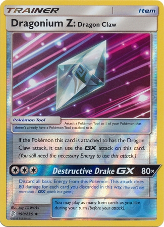 Dragonium Z: Dragon Claw - 190/236 - Uncommon Reverse Holo