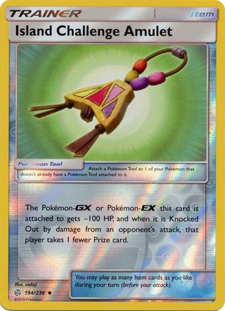 Island Challenge Amulet - 194/236 - Uncommon Reverse Holo