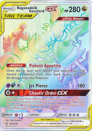 Naganadel & Guzzlord GX - 260/236 - Hyper Rare