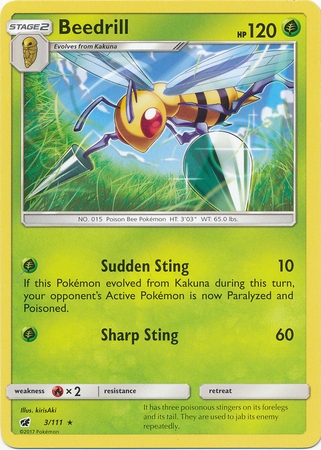 Beedrill - 3/111 - Rare