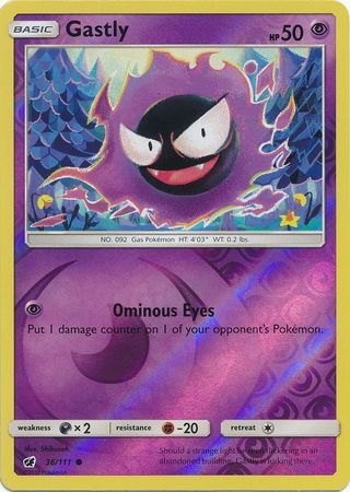 Gastly - 36/111 - Common Reverse Holo