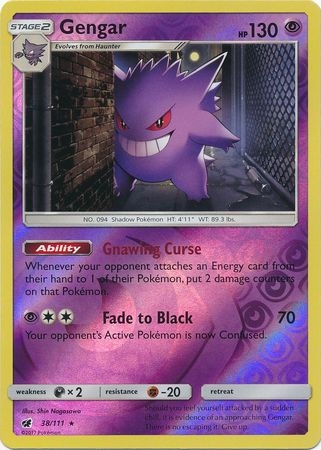 Gengar - 38/111 - Holo Rare Reverse Holo