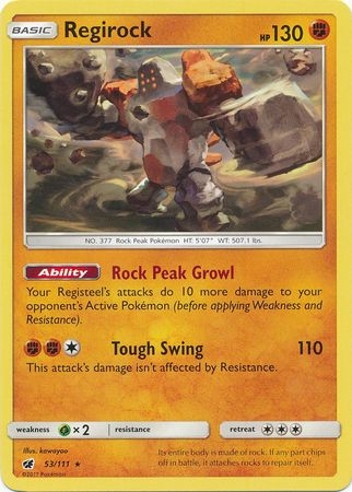 Regirock - 53/111 - Rare