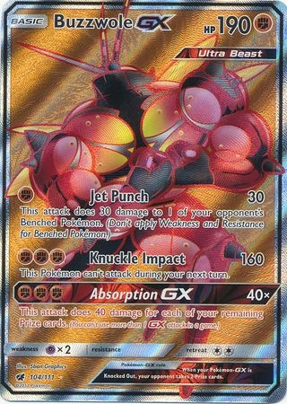 Buzzwole GX - 104/111 - Full Art Ultra Rare