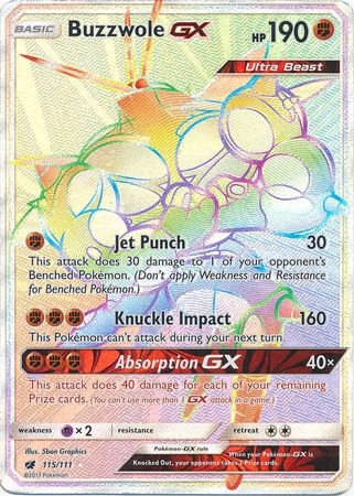 Buzzwole GX - 115/111 - Hyper Rare