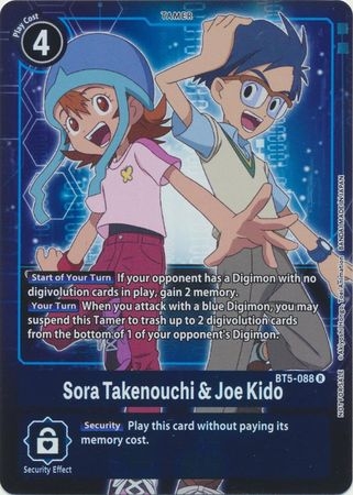 Sora Takenouchi & Joe Kido (Box Topper) - BT5-088 - Rare