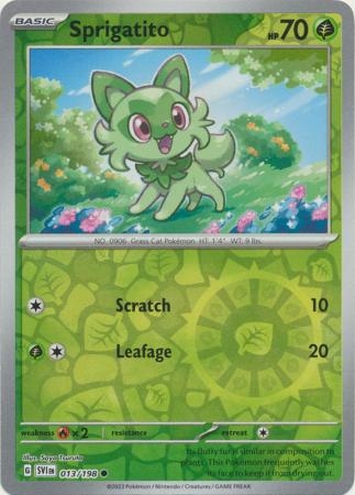 Sprigatito - 013/198 - Common Reverse Holo