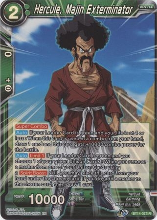 Hercule, Majin Exterminator - BT14-075 - Rare Foil