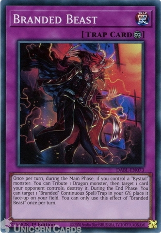 Branded Beast - DABL-EN073 - Super Rare 1st Edition