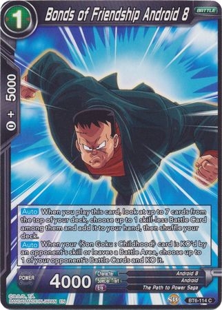 Bonds of Friendship Android 8 (Reprint) - BT6-114 - Common