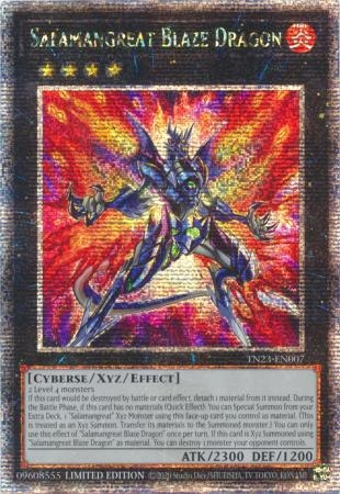 Salamangreat Blaze Dragon - TN23-EN007 - Quarter Century Rare 1st Edition