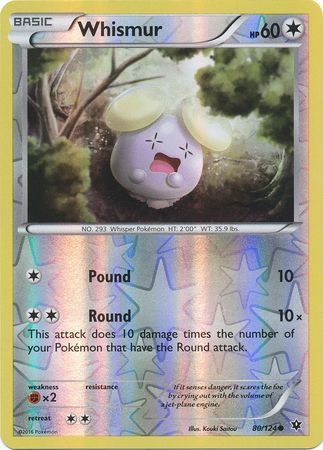 Whismur - 80/124 - Common Reverse Holo