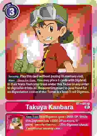 Takuya Kanbara - BT7-085 R - Rare