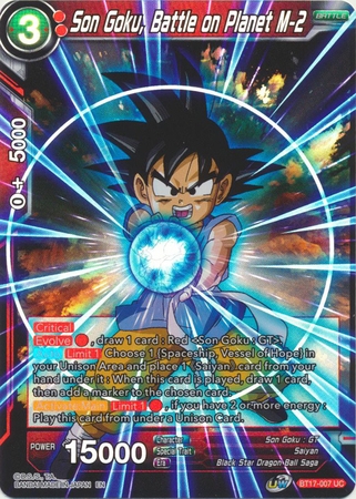 Son Goku, Battle on Planet M-2 - BT17-007 - Uncommon Foil