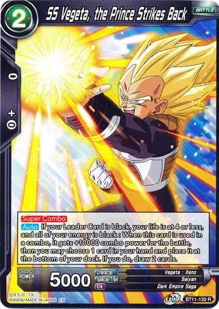 SS Vegeta, the Prince Strikes Back - BT11-130 - Rare