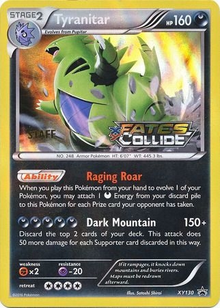 Tyranitar - XY130 - (Staff) Pre-Release Promo