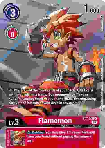 Flamemon (Alternate Art) - BT7-008 R - Rare
