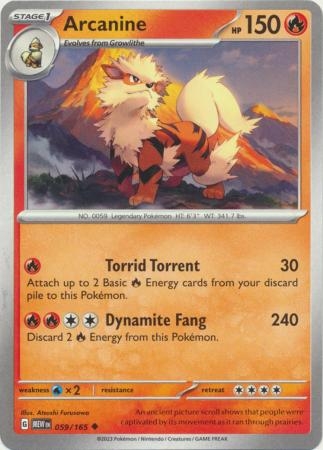 Arcanine - 059/165 - Uncommon