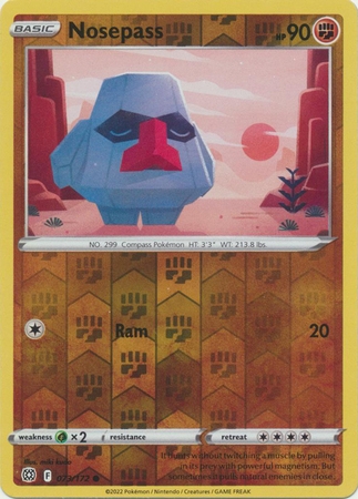 Nosepass - 73/172 - Common Reverse Holo