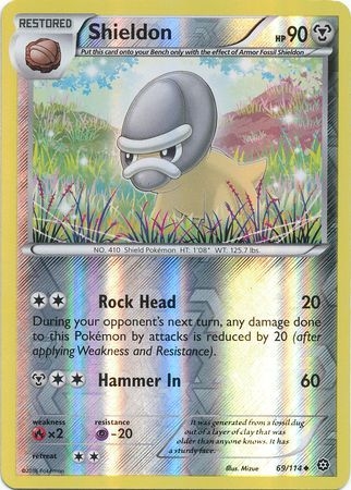 Shieldon - 69/114 - Uncommon Reverse Holo