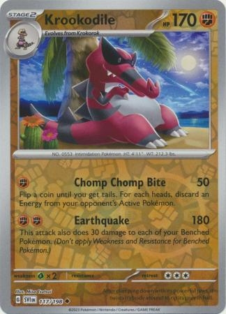 Krookodile - 117/198 - Uncommon Reverse Holo