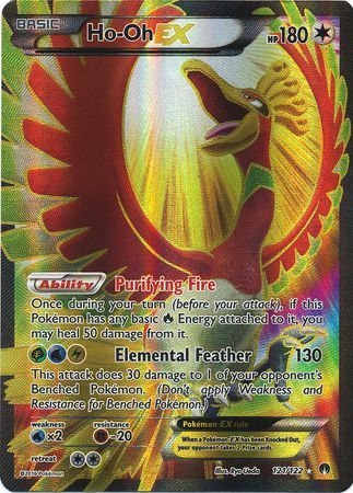 Ho-Oh EX - 121/122 - Full Art Ultra Rare