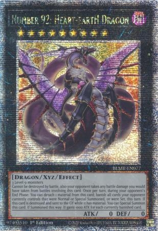 Number 92: Heart-eartH Dragon - BLMR-EN077 - Quarter Century Rare 1st Edition