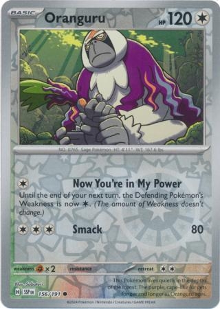 Oranguru - 156/191 - Common Reverse Holo