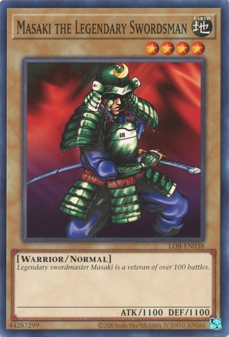 Masaki the Legendary Swordsman - LOB-EN038 - Common Unlimited (25th Reprint)