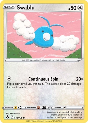 Swablu - 142/195 - Common Reverse Holo