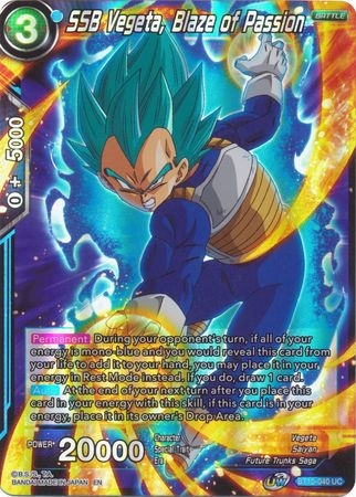 SSB Vegeta, Blaze of Passion - BT10-040 - Uncommon Foil