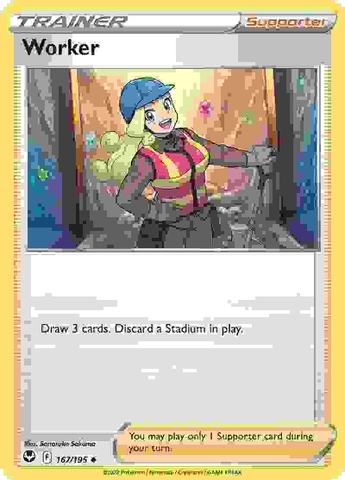 Worker - 167/195 - Uncommon Reverse Holo