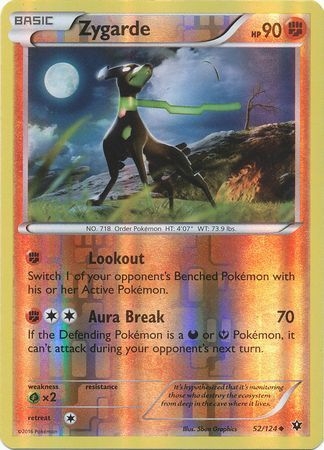 Zygarde - 52/124 - Uncommon Reverse Holo