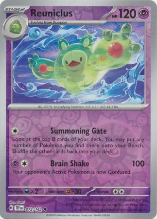 Reuniclus - 072/162 - Uncommon Reverse Holo