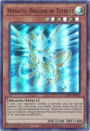 Hieratic Dragon of Tefnuit - GFTP-EN050 - Ultra Rare 1st Edition