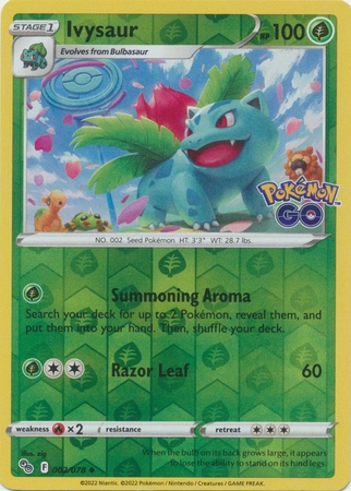 Ivysaur - 002/078 - Uncommon Reverse Holo