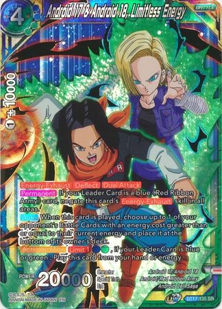 Android 17 & Android 18, Limitless Engery - BT17-135 - Super Rare